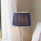 Adelie Table Lamp & Wentworth 12 inch Midnight Blue Shade - Comet Lighting