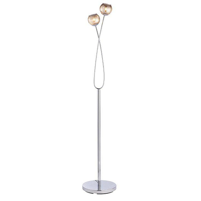 Aerith 2-Light Floor Lamp Lamp Chrome - Comet Lighting