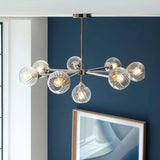 Allegra 8lt Pendant Ceiling Light Bright Nickel - Comet Lighting