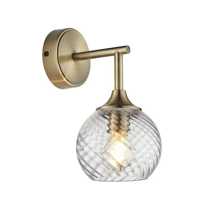 Allegra Wall Light Antique Brass - Comet Lighting