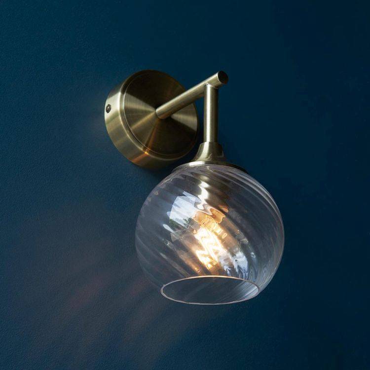 Allegra Wall Light Antique Brass - Comet Lighting