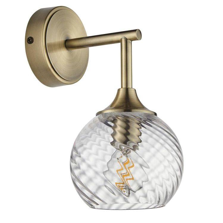 Allegra Wall Light Antique Brass - Comet Lighting