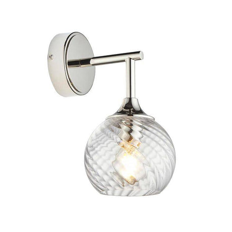 Allegra Wall Light Bright Nickel - Comet Lighting