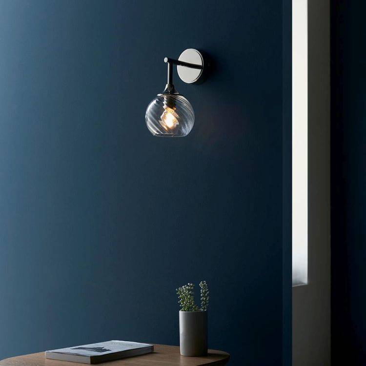 Allegra Wall Light Bright Nickel - Comet Lighting