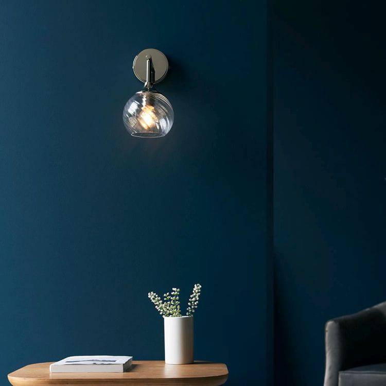 Allegra Wall Light Bright Nickel - Comet Lighting