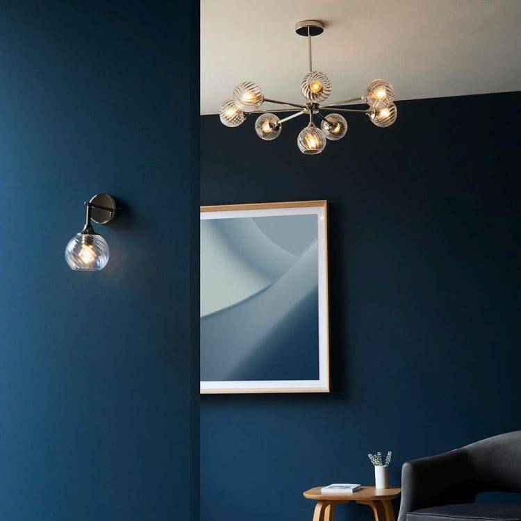 Allegra Wall Light Bright Nickel - Comet Lighting