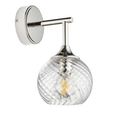 Allegra Wall Light Bright Nickel - Comet Lighting