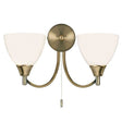 Alton 2-Light Wall Light Antique Brass - Comet Lighting