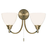 Alton 2-Light Wall Light Antique Brass - Comet Lighting