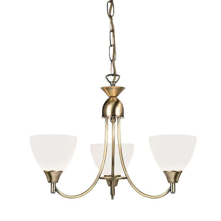 Alton 3-Light Pendant Ceiling Light Antique Brass - Comet Lighting