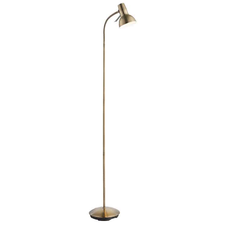 Amalfi Task Floor Lamp Antique Brass - Comet Lighting