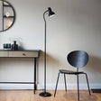 Amalfi Task Floor Lamp Matt Black - Comet Lighting