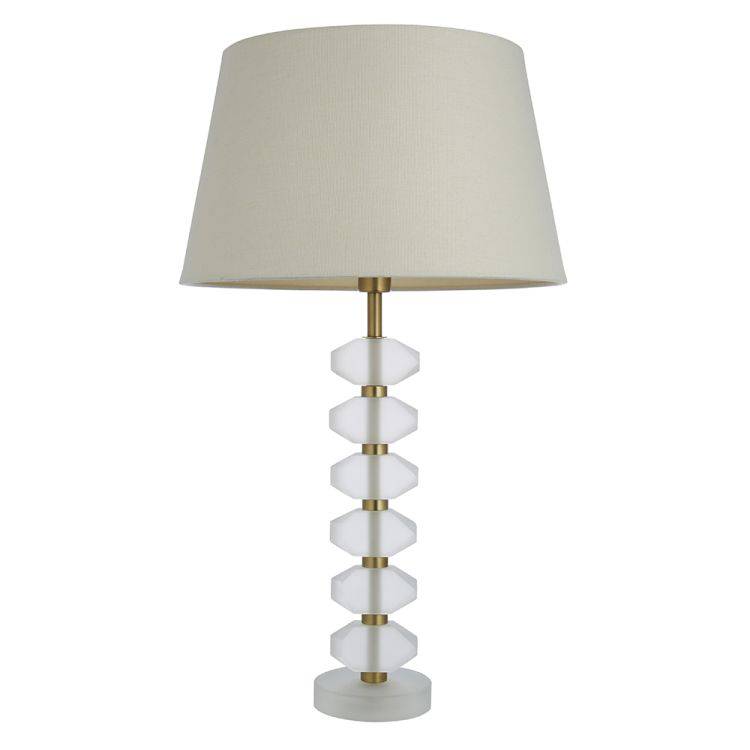 Annabelle Table Lamp & Cici 14 inch Ivory Shade - Comet Lighting