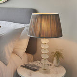 Annabelle Table Lamp & Freya 14 inch Charcoal Shade - Comet Lighting