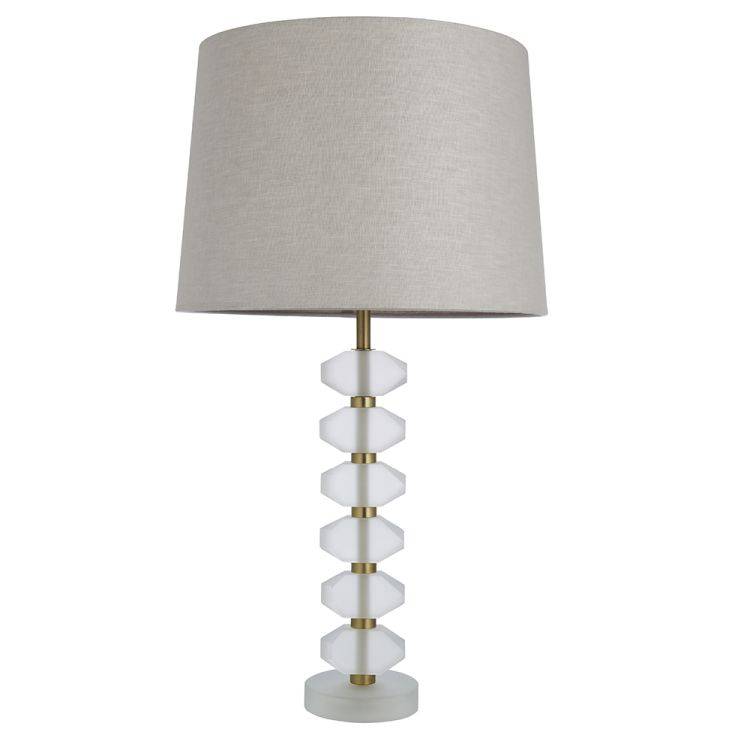 Annabelle Table Lamp & Mia 14 inch Natural Shade - Comet Lighting