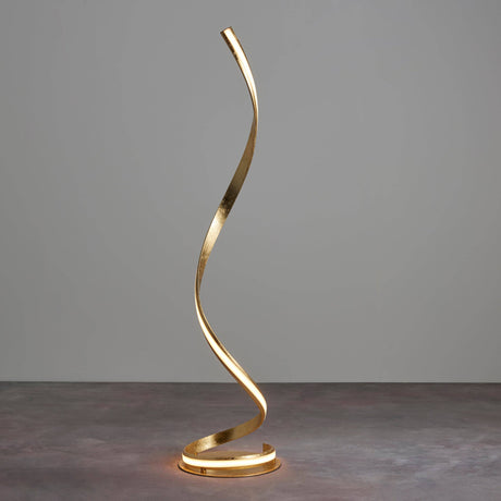 Aria LED Floor Lamp Gold - Comet Lighting