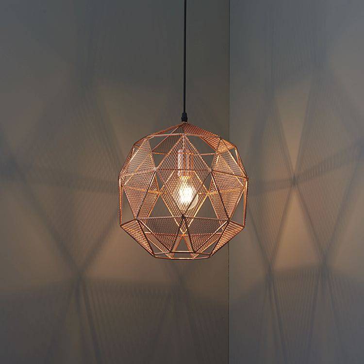 Armour 1-Light Pendant Ceiling Light Copper - Comet Lighting