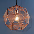 Armour 1-Light Pendant Ceiling Light Copper - Comet Lighting