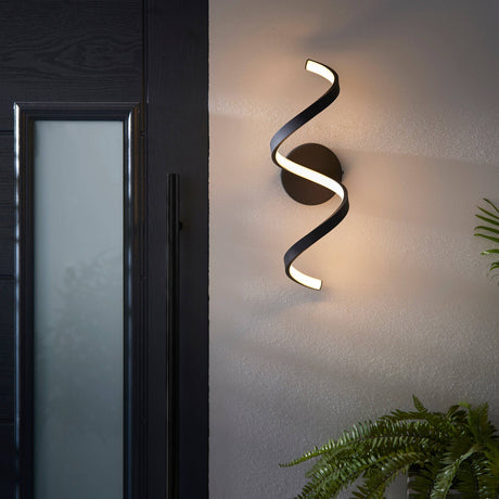 Astral LED Wall Light Black - Comet Lighting