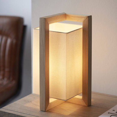 Atticus Table Lamp Ashwood - Comet Lighting