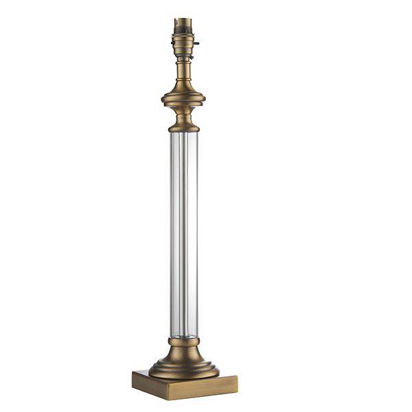 Avebury Table Lamp Base Antique Brass - Comet Lighting