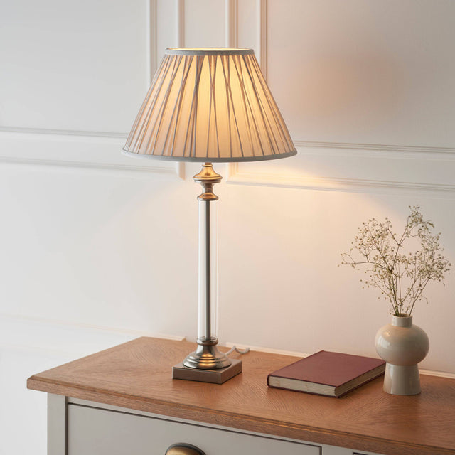 Avebury Table Lamp Base Antique Brass - Comet Lighting