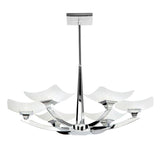 Ayres 6-Light Semi Flush Ceiling Light Chrome - Comet Lighting