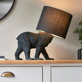 Barack Bear Table Lamp Matt Black - Comet Lighting