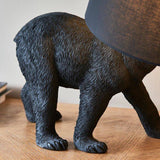 Barack Bear Table Lamp Matt Black - Comet Lighting