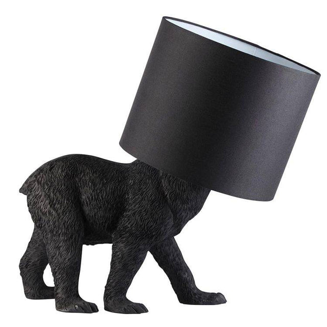 Barack Bear Table Lamp Matt Black - Comet Lighting