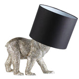 Barack Bear Table Lamp Vintage Silver - Comet Lighting