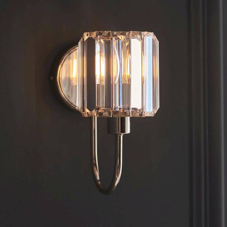 Berenice Wall Light Bright Nickel - Comet Lighting