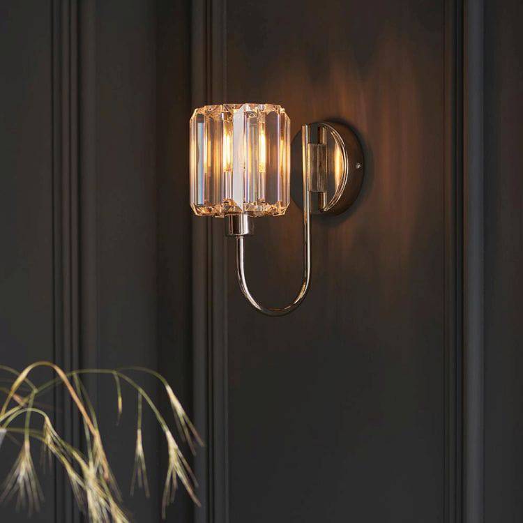 Berenice Wall Light Bright Nickel - Comet Lighting