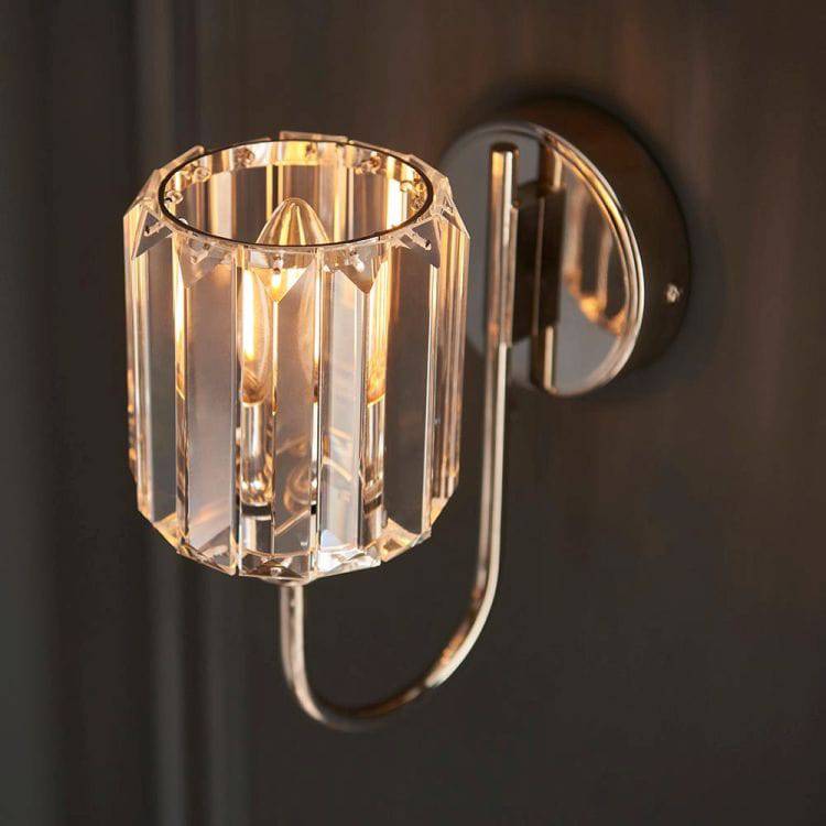 Berenice Wall Light Bright Nickel - Comet Lighting