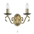 Bernice 2-Light Wall Light Antique Brass - Comet Lighting