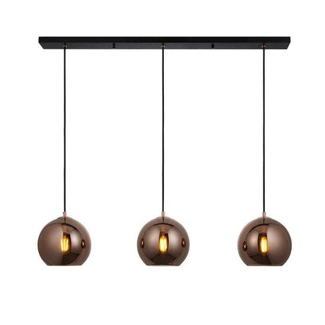 Boli 3lt Linear Pendant Matt Black - Comet Lighting