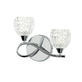 Boyer 2-Light Left Wall Light Chrome - Comet Lighting