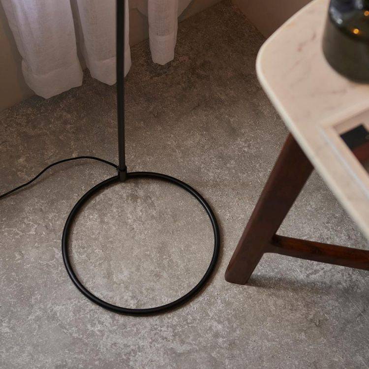 Brair New Floor Lamp Matt Black - Comet Lighting