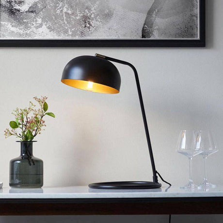 Brair New Table Lamp Matt Black - Comet Lighting