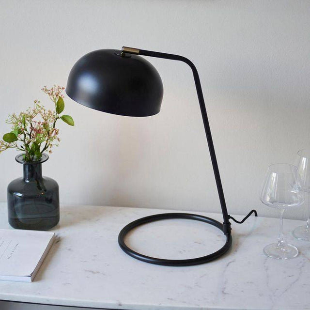 Brair New Table Lamp Matt Black - Comet Lighting