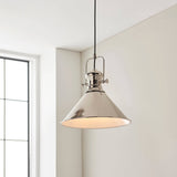 Brampton Pendant Ceiling Light Polished Nickel - Comet Lighting