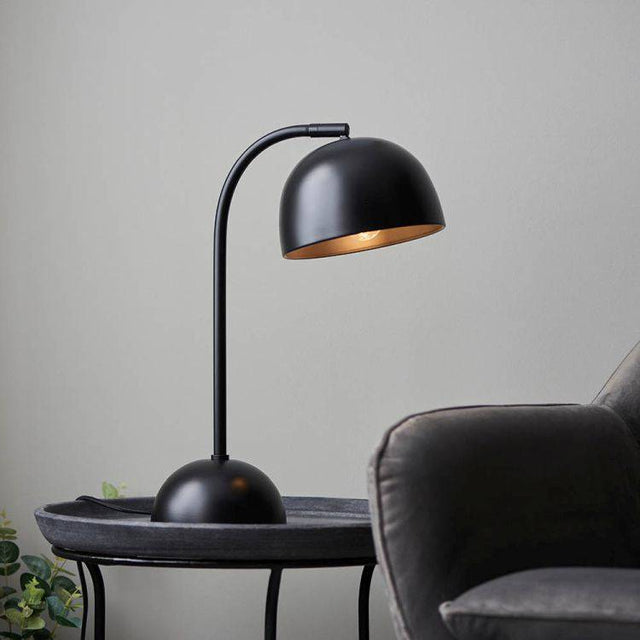 Brodey Table Lamp Matt Black - Comet Lighting