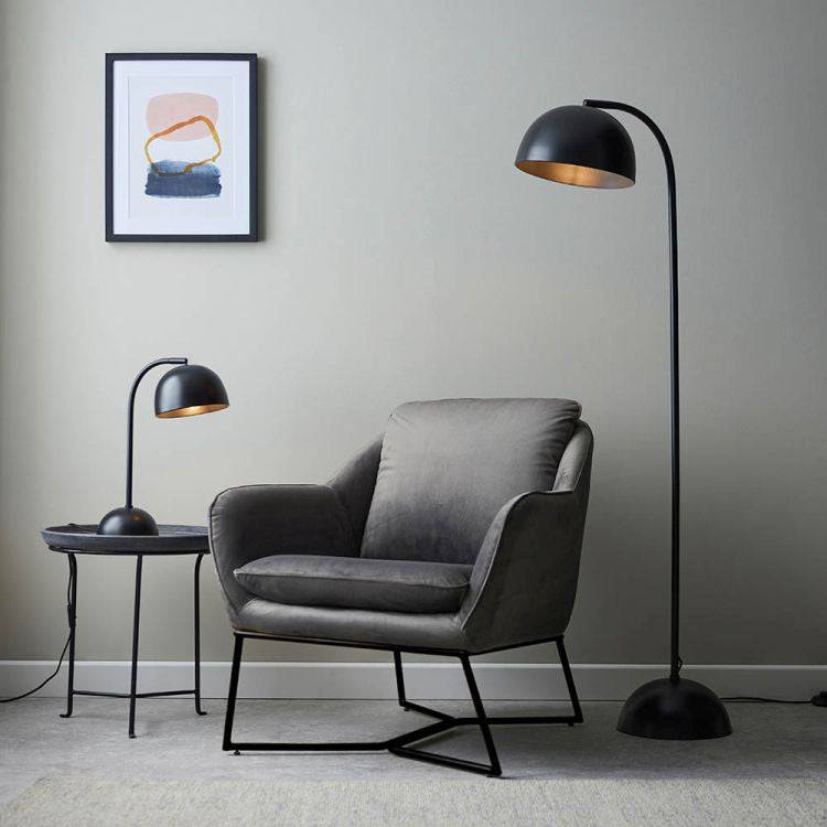 Brodey Table Lamp Matt Black - Comet Lighting