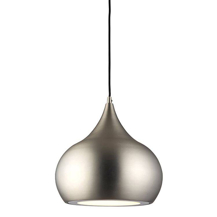 Brosnan 1-Light Pendant Ceiling Light Matt Nickel - Comet Lighting