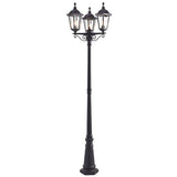 Burford Outdoor 3-Light Lamp Post - Comet Lighting