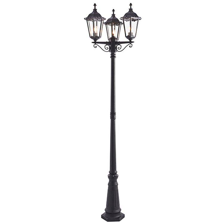 Burford Outdoor 3-Light Lamp Post - Comet Lighting