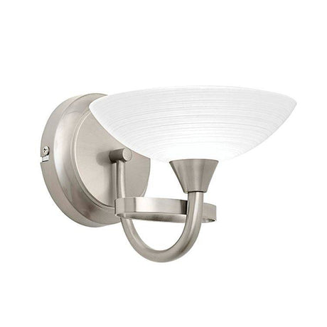 Cagney 1-Light Wall Light Satin Chrome - Comet Lighting