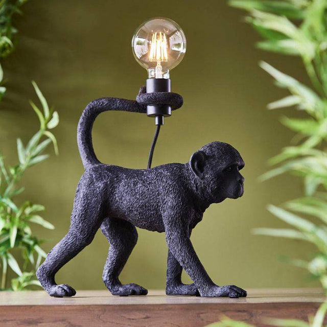 Capuchin Table Lamp Matt Black - Comet Lighting