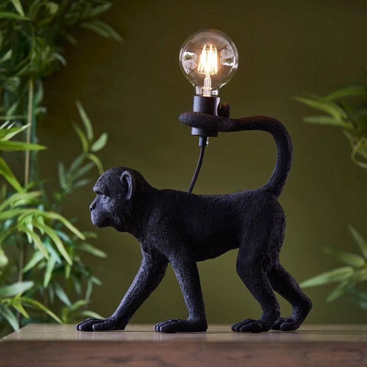 Capuchin Table Lamp Matt Black - Comet Lighting