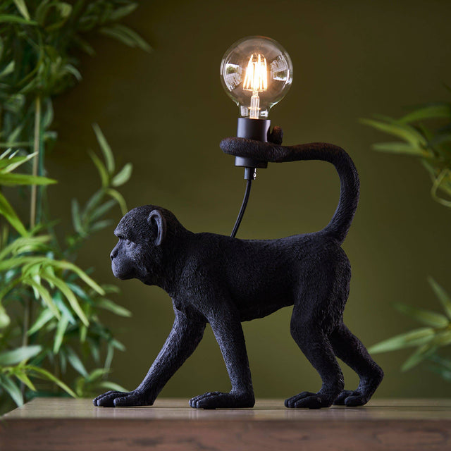 Capuchin Table Lamp Matt Black - Comet Lighting